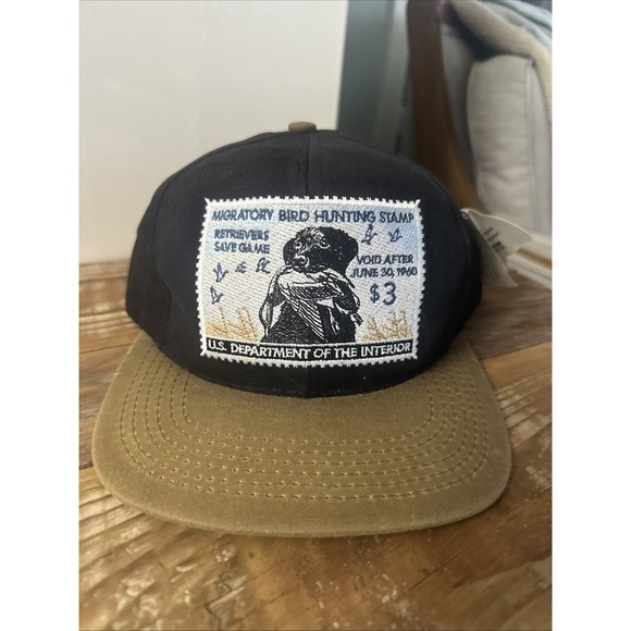 Migratory Bird Hunting Conservation $3 Stamp Adjust. Hat Cap Made In USA NWT - Picture 1 of 7